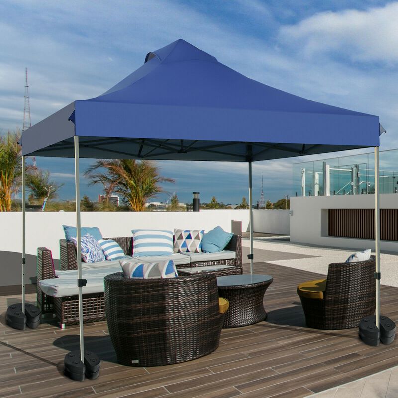 8-Piece Weight Plates for Patio Canopy Tent Gazebo, Shade Umbrella with Water-Filled Stability
