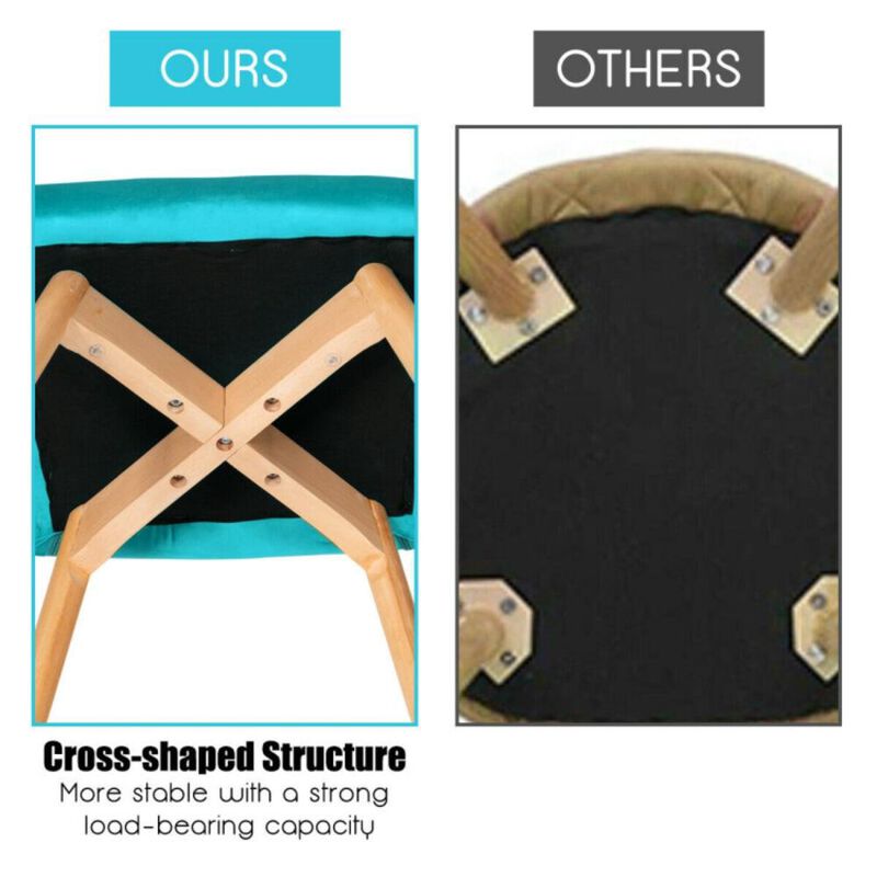 Hivvago Set of 2 Modern Accent Armchairs