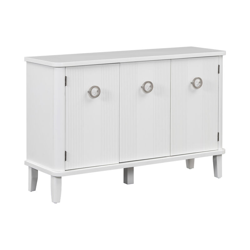 Merax Solid Wood Veneer Storage Cabinet