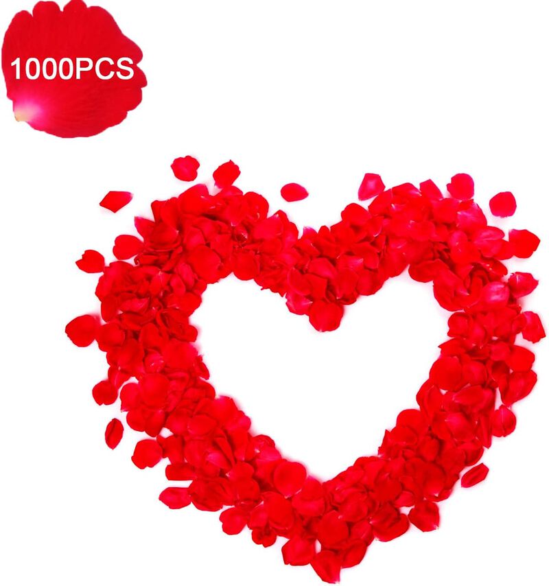 Anniversary  Day Decor,1113PCS Red Felt Garland Hanging String Hearts
