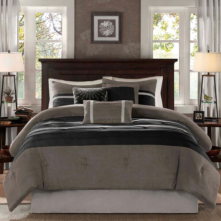 Belen Kox 7-Piece Polyester Micro Suede Comforter Set, Belen Kox