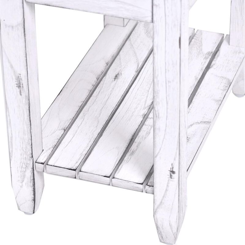 Sea Winds Coastal Furniture Picket Fence Chairside Table