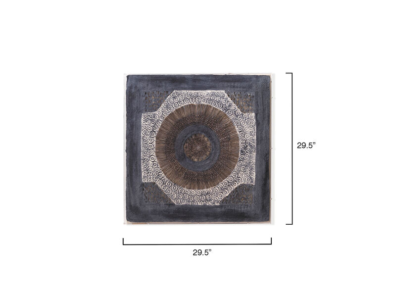 Batik Square Framed Wall Art