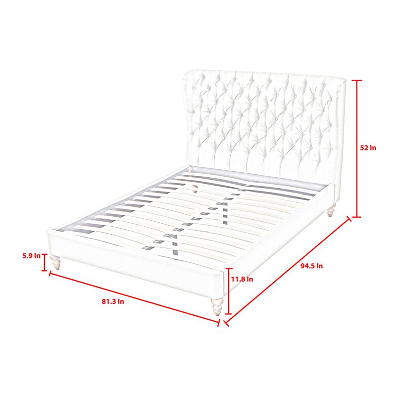 Rustic Manor Adilyn Linen Platform Bed