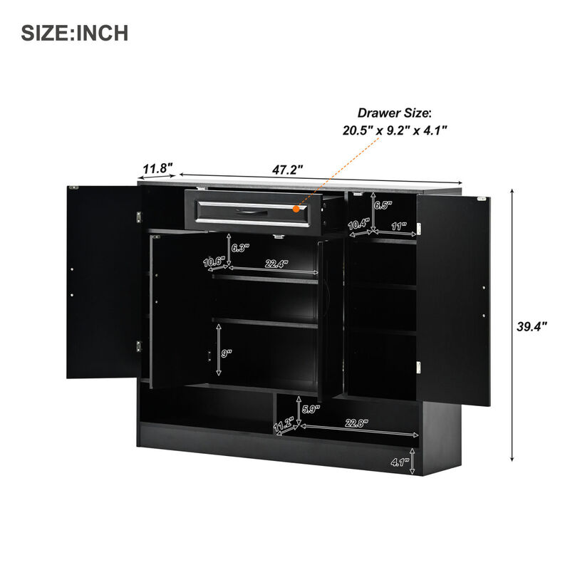 Adjustable Modern Shoe Cabinet & Organizer