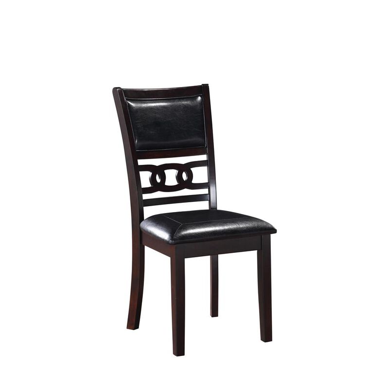 New Classic Furniture Gia 5-Piece 48 Wood Rectangular Dining Set with 4 Chairs in Ebony