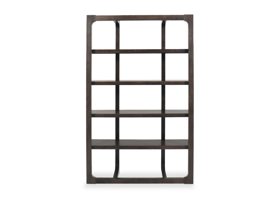 Breckington 76" Bookcase Dark Brown