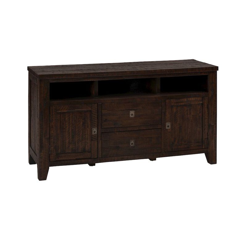 Jofran Kona Grove Distressed Rustic Solid Wood 60 Media Unit