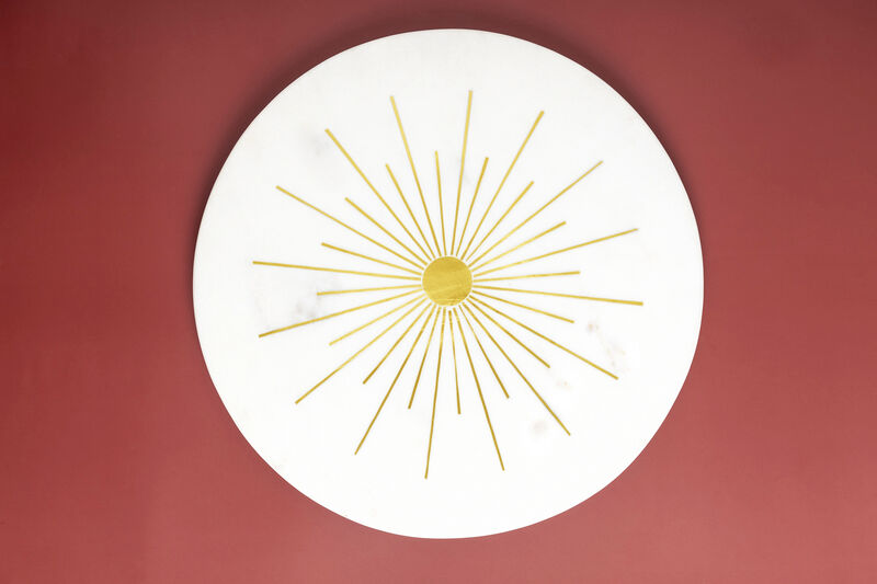 Sunshine Marble Cheese Board 12"