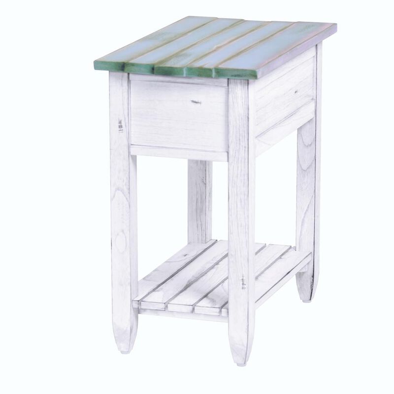 Sea Winds Coastal Furniture Picket Fence Chairside Table