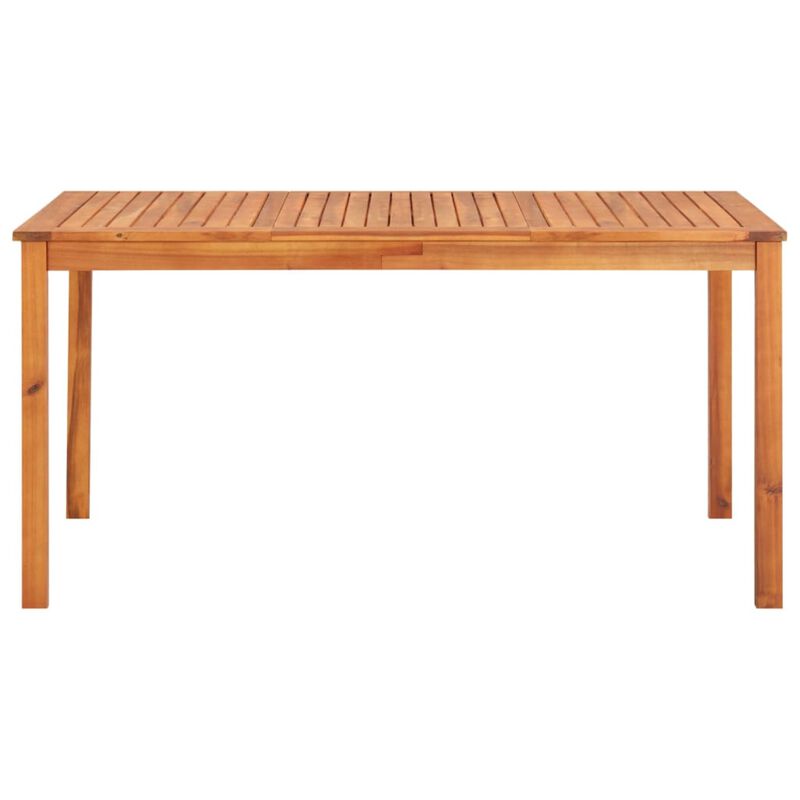 vidaXL Garden Table 59"x35.4"x29.1" Solid Acacia Wood