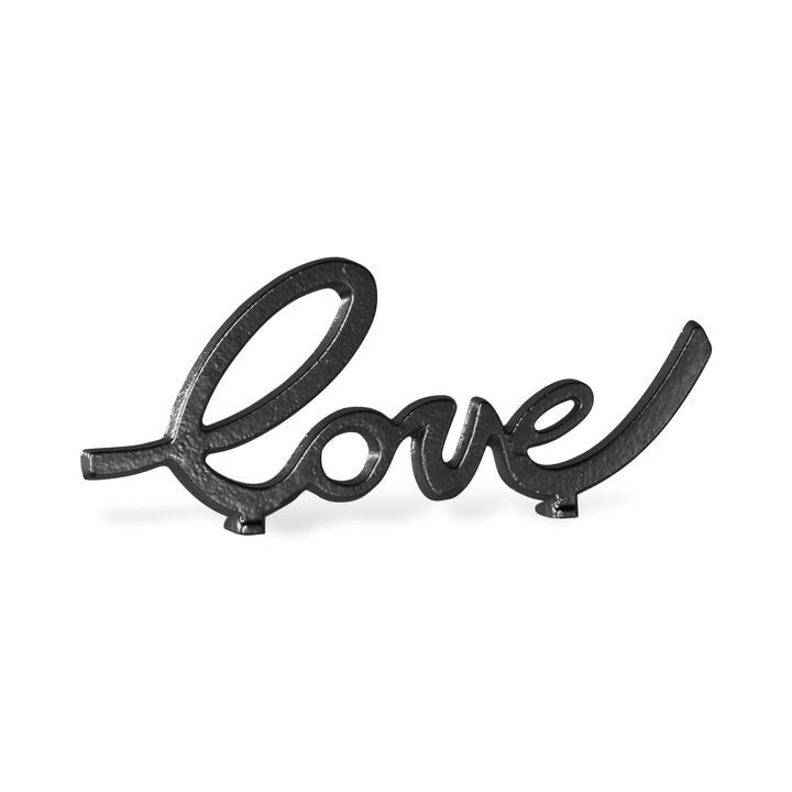 Roven Cast Iron Calligraphic Love Table Décor