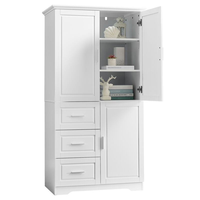 Merax Modern Storage Cabinet with Doors for Bathroom