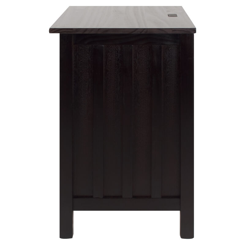 Casual Home Vanderbilt Nightstand with USB Ports-Espresso , 17 in x 24 in x 27 in