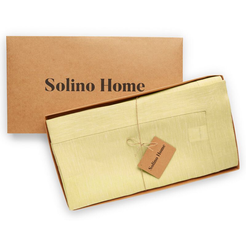 Solino Home 100% Pure Linen Tablecloth | Athena for Spring and Easter