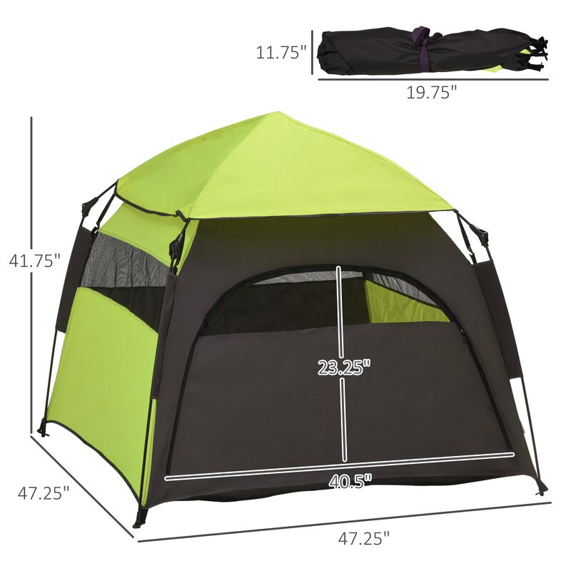 Green Pet Adventure: Extra Large Portable Dog Camping Tent