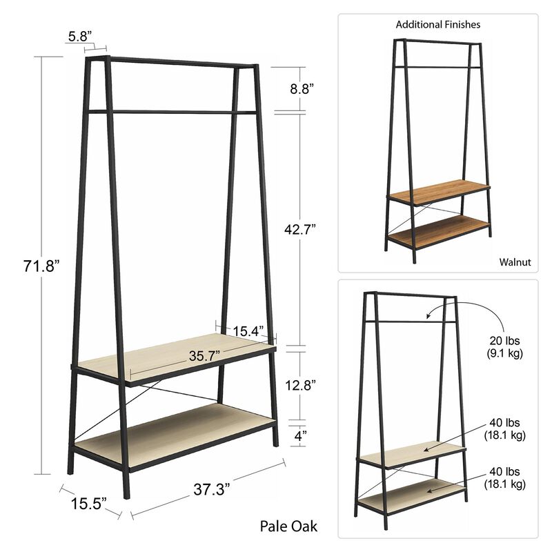 Ameriwood Home Drexel Closet Storage Rack