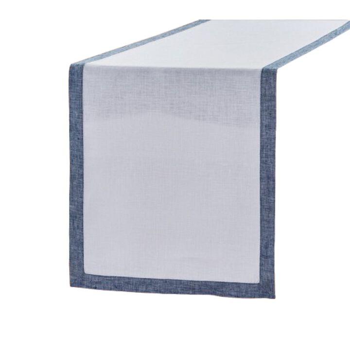 Solino Home 100% Pure Linen Table Runner 14 x 72 Inch | Classic