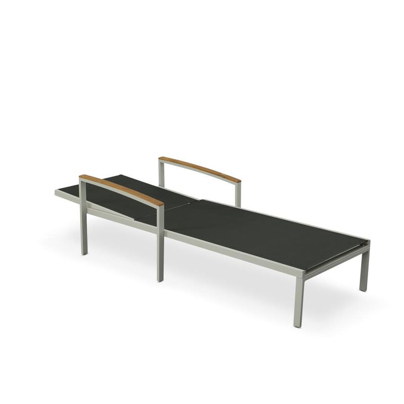 Carolina Living Braylee Reclining Chaise Lounge - Black