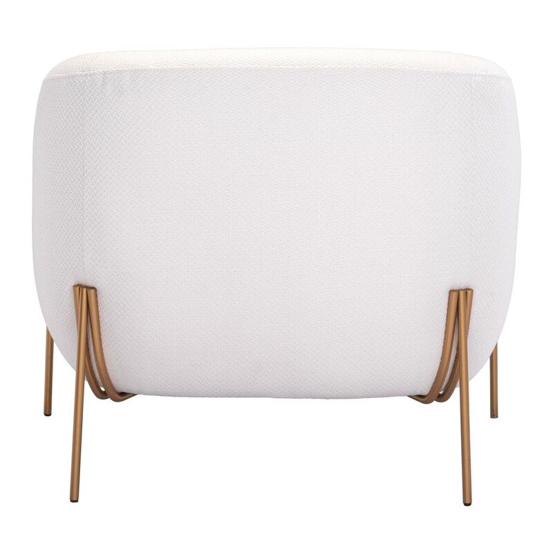 Belen Kox Micaela Arm Chair, Ivory & Gold, Belen Kox