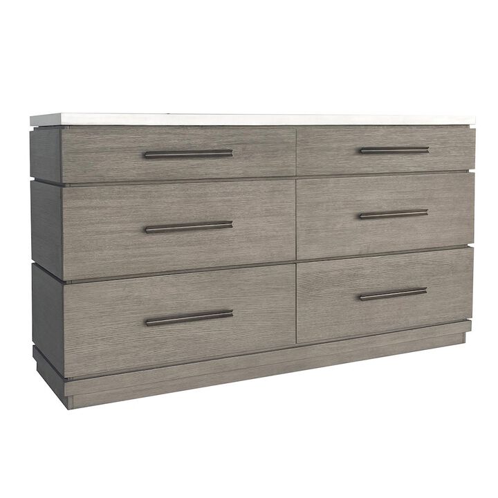 Parker House Furniture Parker House Pure Modern Bedroom 6 Drawer Dresser