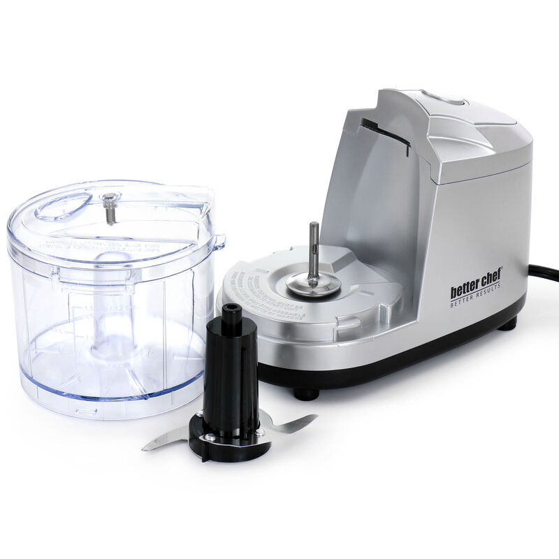 Better Chef 1.5 Cup Safety Lock Compact Chopper in Silver