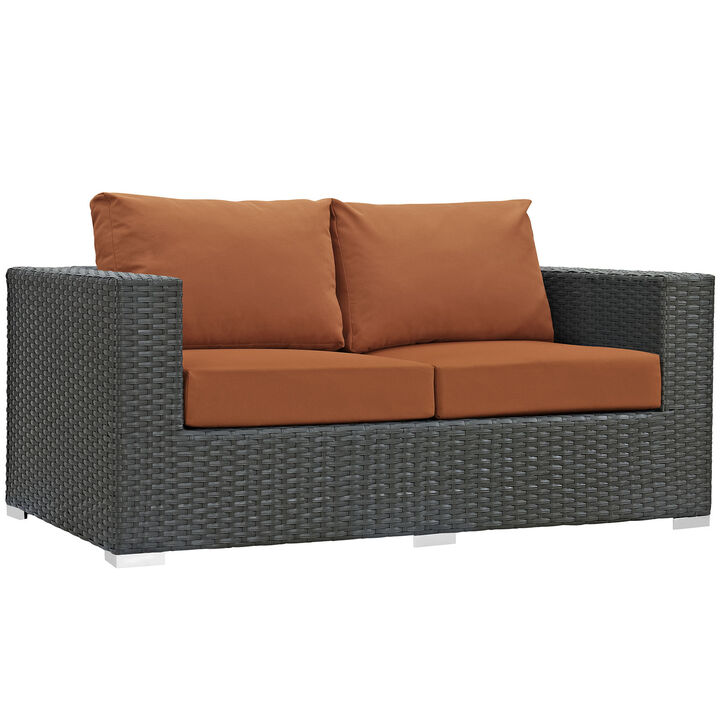 Modway - Sojourn Outdoor Patio Sunbrella® Loveseat Canvas