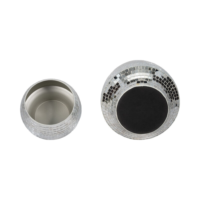 Curved Disco Mosaic Planter Set