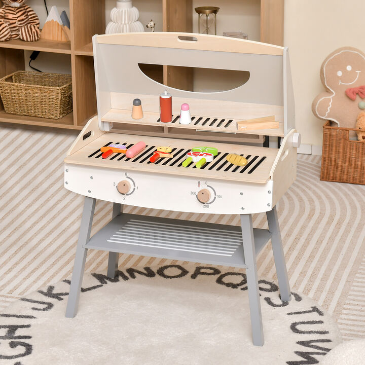 Kids Barbecue Grill Playset for Girls & Boys Outdoor Cooking Fun Toy Set