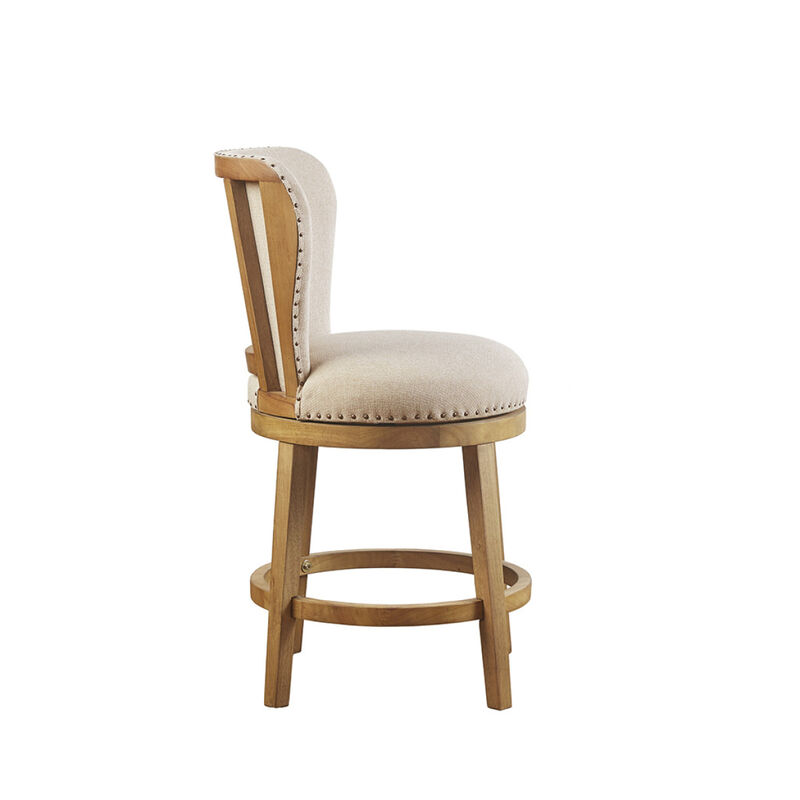 Stewart Upholstered 360 Degree Swivel Counter Stool 25"