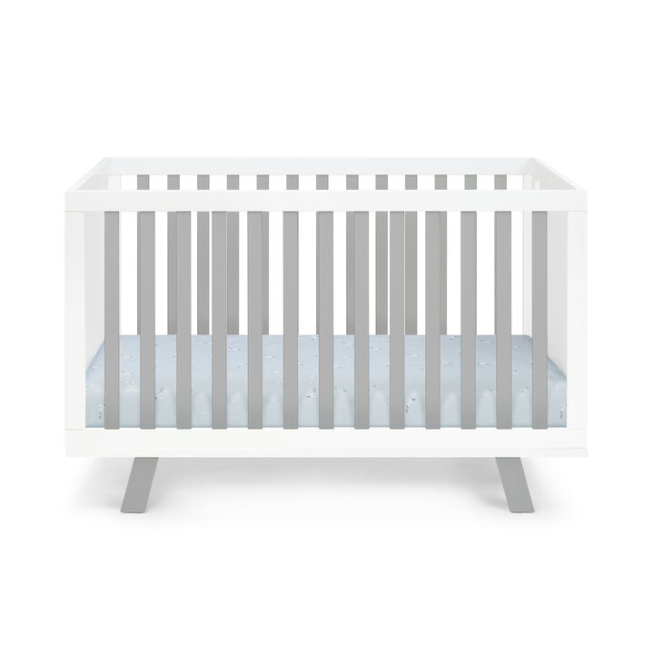 Suite Bebe Livia 3-in-1 Convertible Crib White/Gray