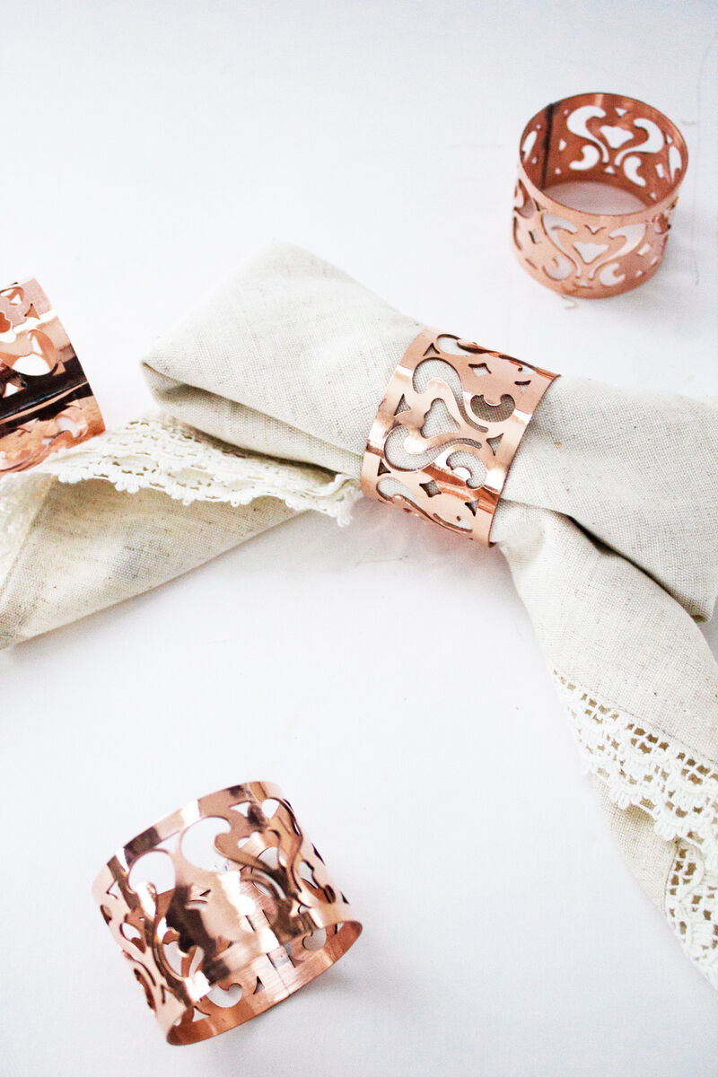 Coppermill Kitchen Vintage Inspired Napkin Rings Set/4