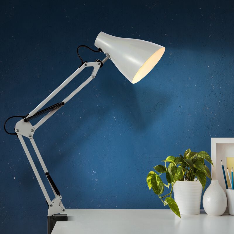Odile Classic Industrial Adjustable Articulated Clamp On LED Task Lamp