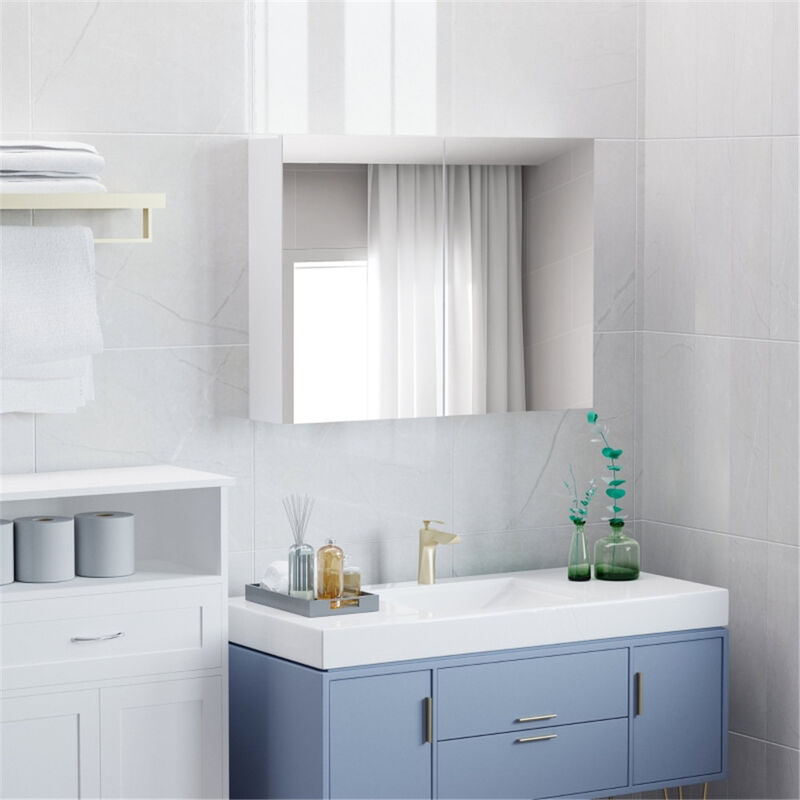 Rectangular Wall Mirror for Bathroom, Bedroom, or Entryway