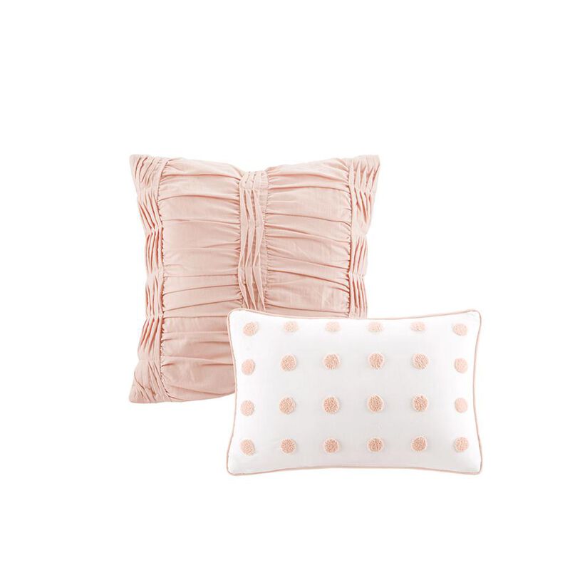 Belen Kox Brooklyn Pink Cotton Jacquard Duvet Set, Belen Kox