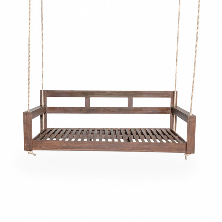 Merax Outdoor Patio Wooden Porch Swing Daybed Frame