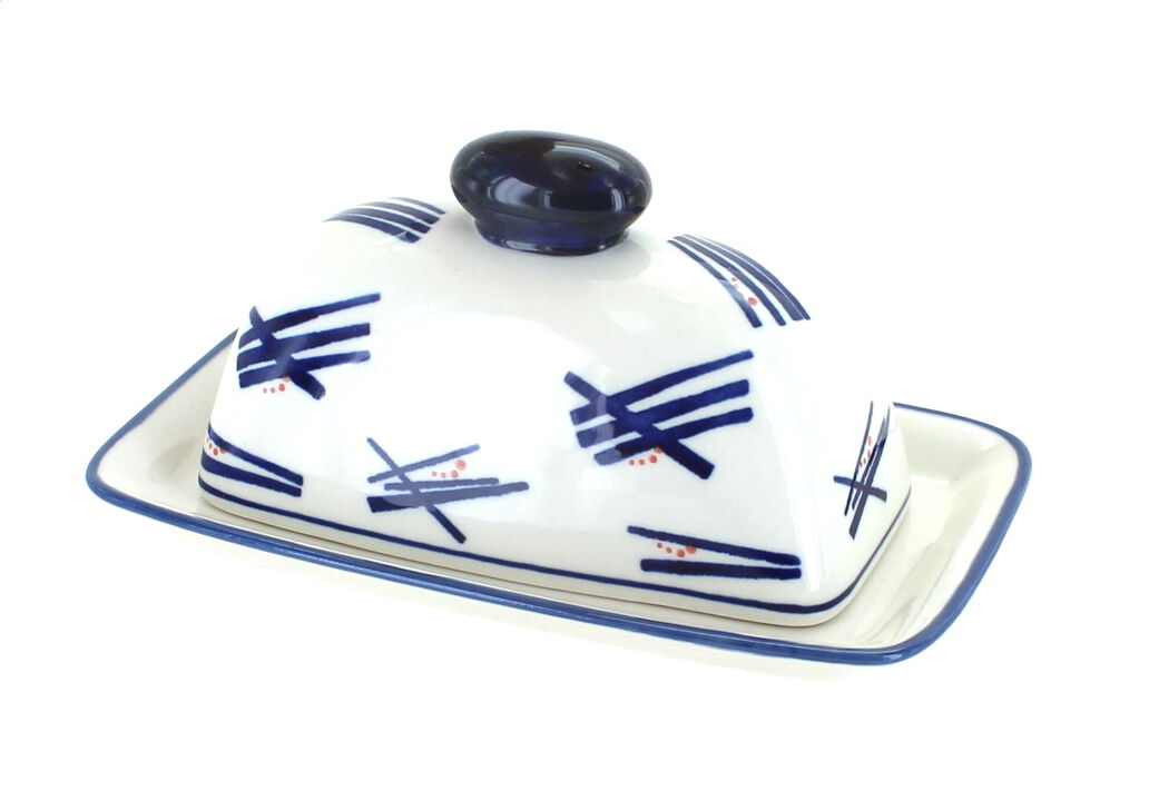 Blue Rose Polish Pottery Xandra Butter Dish