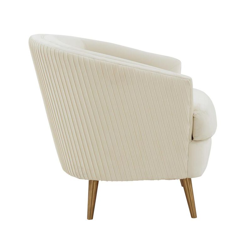 Belen Kox Luxe Ruched Velvet Accent Chair, Belen Kox
