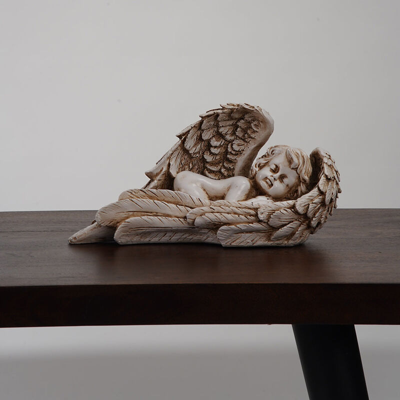 Handmade Eco-Friendly Vintage Resin Antique White Sculpture 11"x6"x5" From BBH Homes