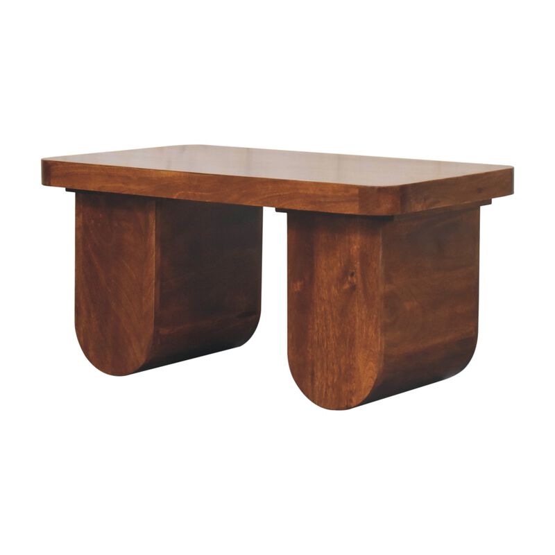 Artisan Furniture Solid Wood Chunky Chestnut Coffee Table