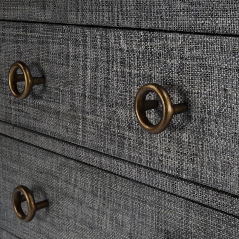 Butler Specialty Chatham Raffia Chest, Charcoal