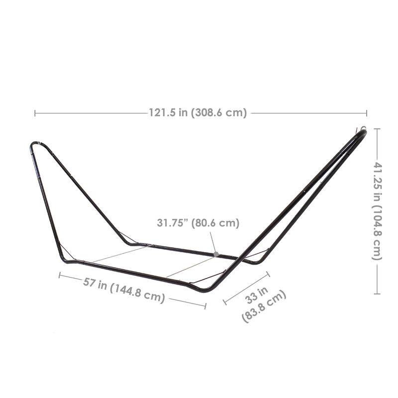 Sunnydaze Powder-Coated Steel Portable Hammock Stand - 10 ft