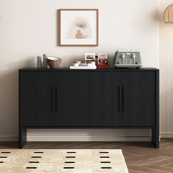 Merax Retro Sideboard Cabinet with Adjustable Shelves