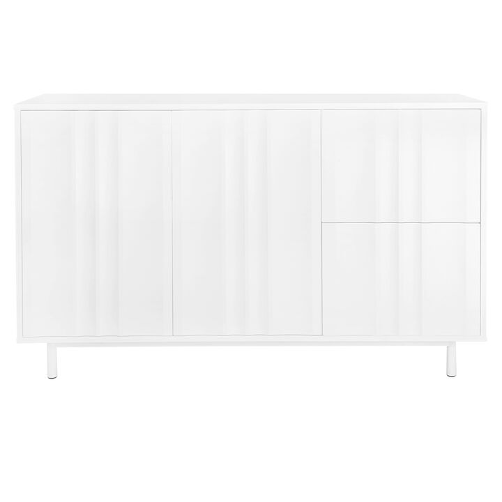 Merax Wave Pattern Storage Cabinet MDF