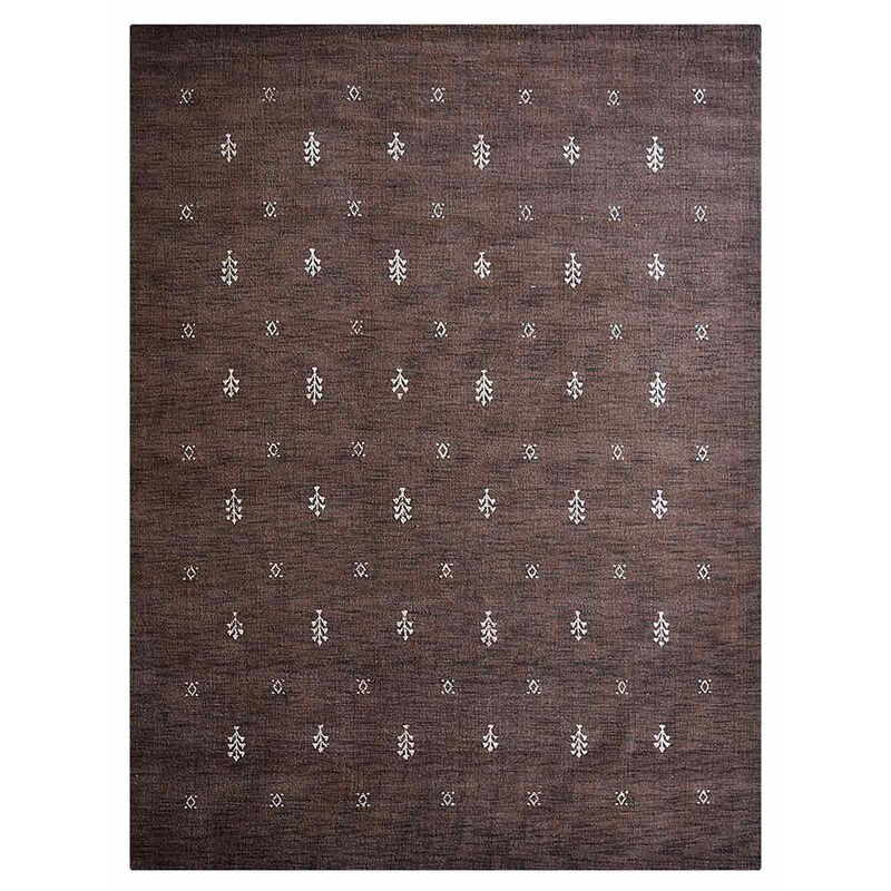 Rugsotic Carpets Hand Knotted Loom Wool 3'x5' Area Rug Contemporary Brown White L00501