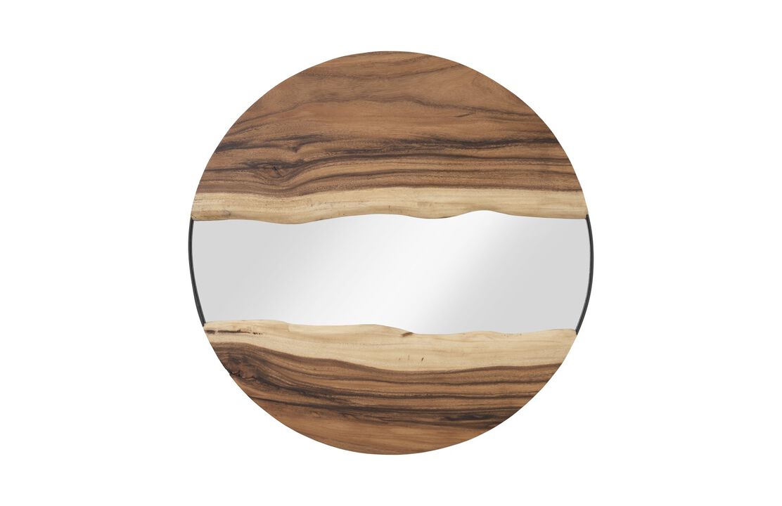River Round Mirror