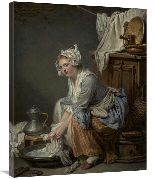 The Laundress (La Blanchisseuse)-Canvas Art-28x35