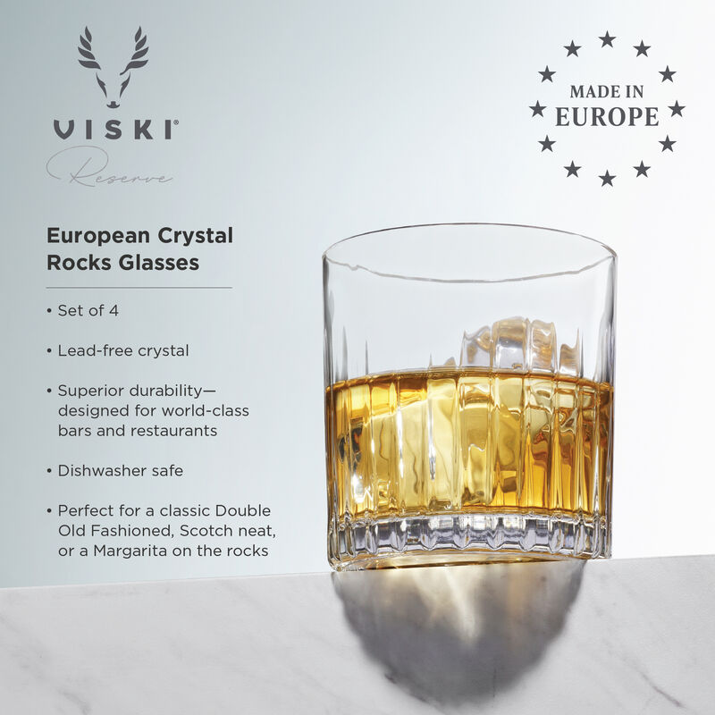Reserve Milo Crystal Rocks Glasses Set of 4
