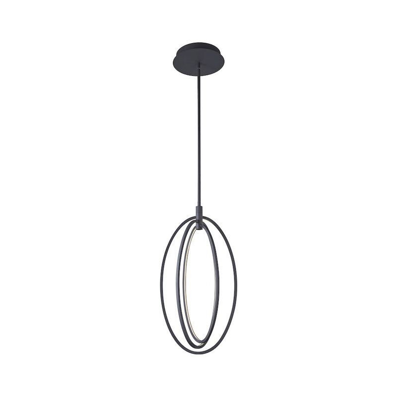 VONN Lighting Integrated LED Oval Rotating Pendant Light with Height Adjustable Downrod