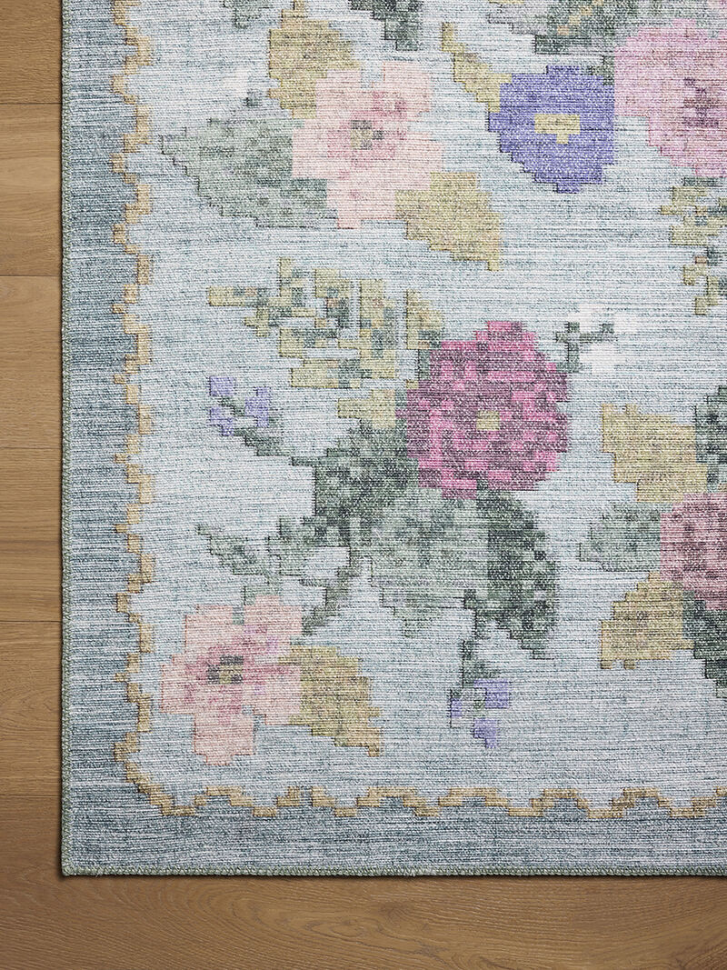 Rosa RSA-02 Sky 7''6" x 9''6" Rug by Rifle Paper Co.
